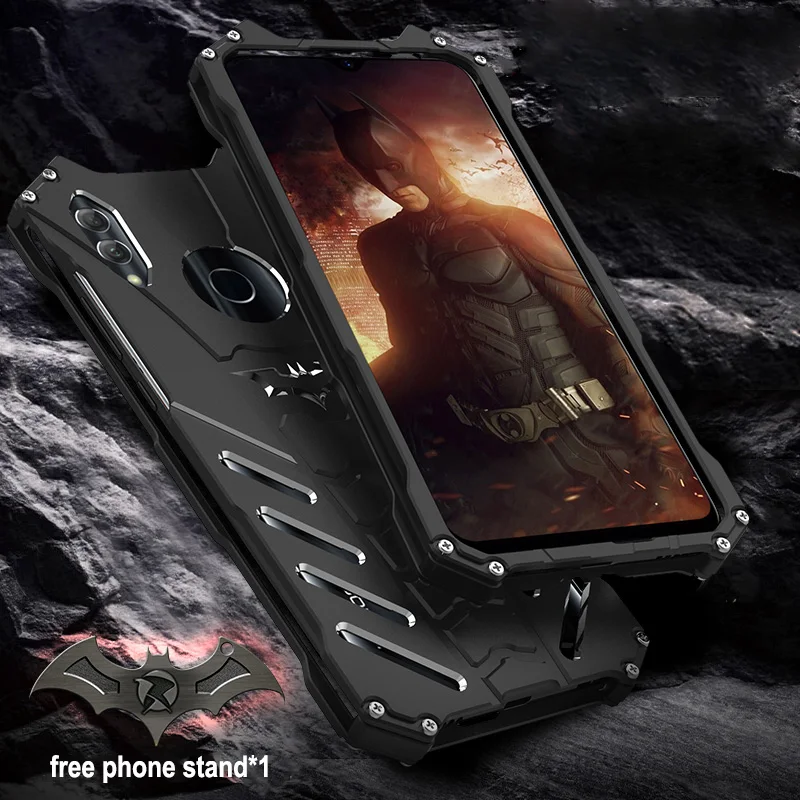 

R-JUST For huawei P Smart 2019 Cover Case Slim Hard Metal Aluminum Alloy Armor Protective Phone Case for P Smart 2019 Back Cover