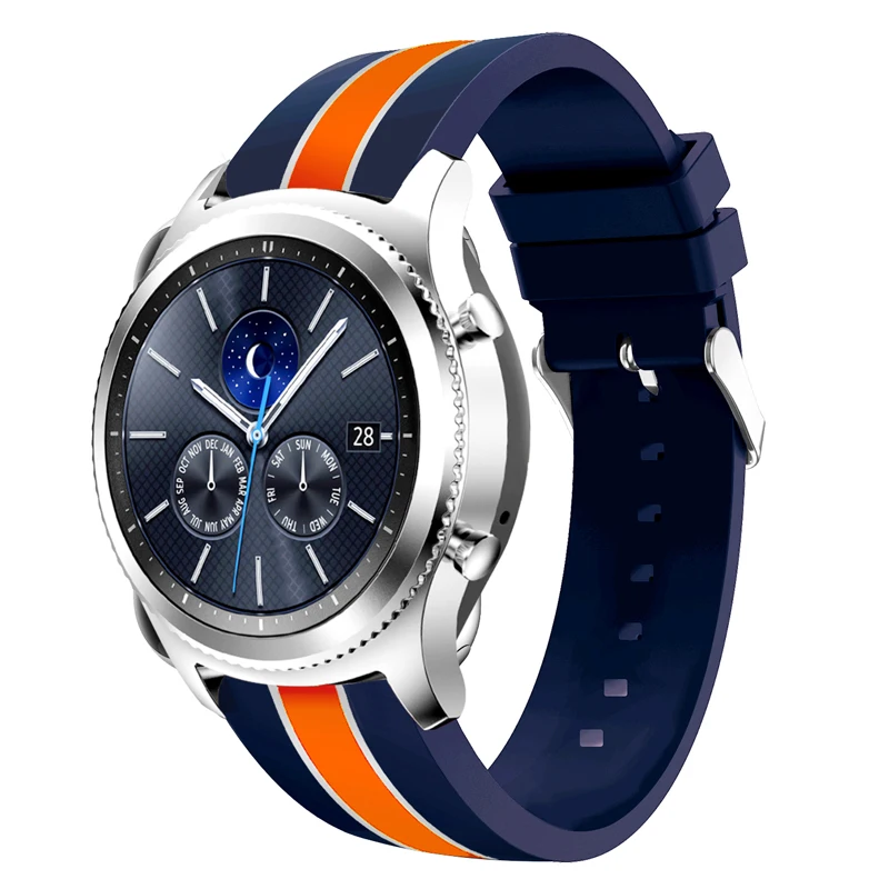 Спортивный ремешок 22 мм 20 мм для samsung gear S2 S3 Frontier Classic huami Amazfit bip ремешки huawei GT 2 galaxy watch active 42 мм 46 мм