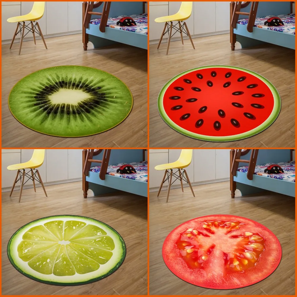 3d Obst Runde Kleine Teppich Dywan Dia 60 Cm Alfombras Dormitorio