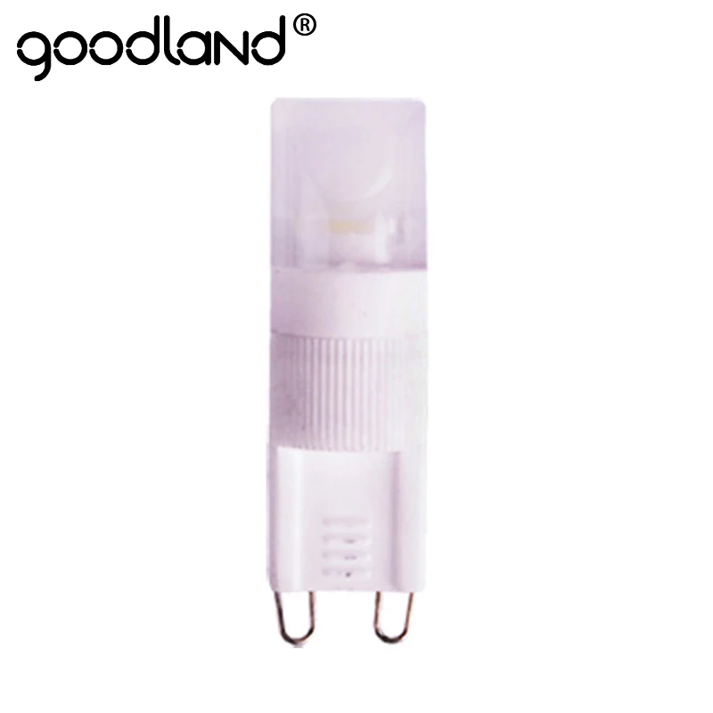 Goodland-Lámpara LED G9 regulable, 220V, 240V, 5W, lámpara de araña de cristal de alta potencia de cerámica, iluminación LED de grado 360, G9