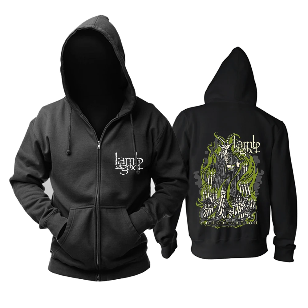 

Bloodhoof LAMB OF GOD Death Metal groovemetal Grindcore Cashmere hoodie Asian Size
