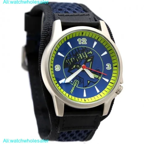 FW397B Blue Dial Black Band Round PNP Shiny Silver Watchcase Women Fashion Watch