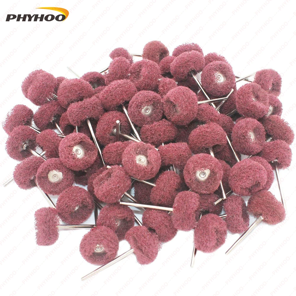 

PHYHOO 80Pcs Fine Abrasive Wheel Brush for Dremel&foredom Rotary Tools 2.35mm/3.0mm