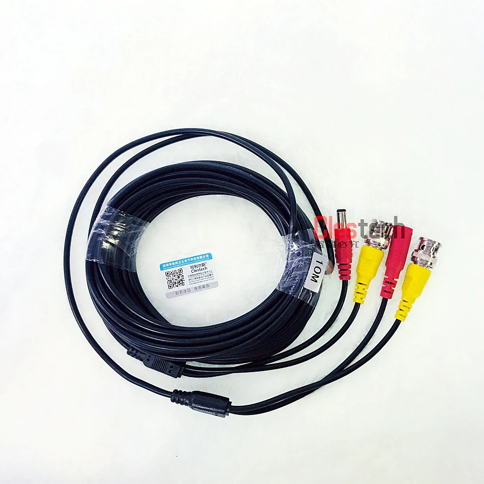 10M WIRE 3.2FT Video Power Cables Security Camera Wires for CCTV DVR Home Surveillance System with BNC DC Connectors Extension 10M WIRE 3.2FT Video Power Cables Security Camera Wires for CCTV DVR Home Surveillance System with BNC DC Connectors Extension