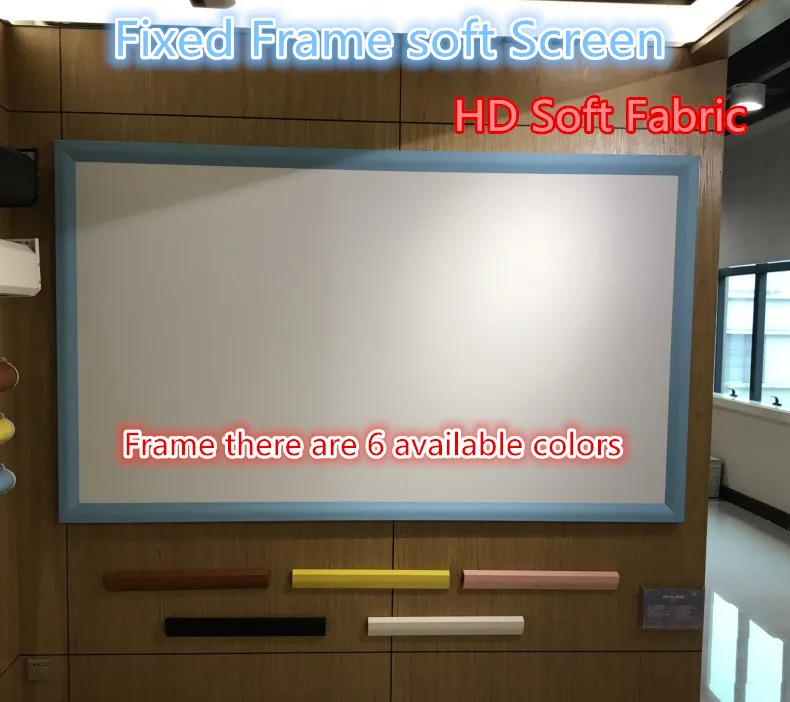 Projector screen 4:3 100 inch Fixed Frame Screen HD soft leather there are 6 available colors projection |