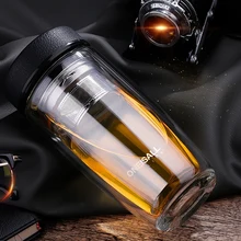 Hoch- Klasse doppelschicht tragbare Geschäftsideen tumbler glas filter büro tasse flaschen tassen doppel-glas tee Wasser kaffeetasse