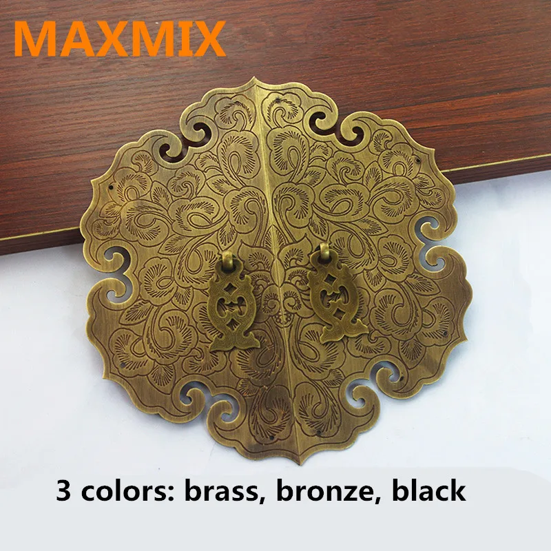 

200mm High-end custom Cupboard pure copper handle Chinese furniture wardrobe handle Retro door handle Antique cabinet handle
