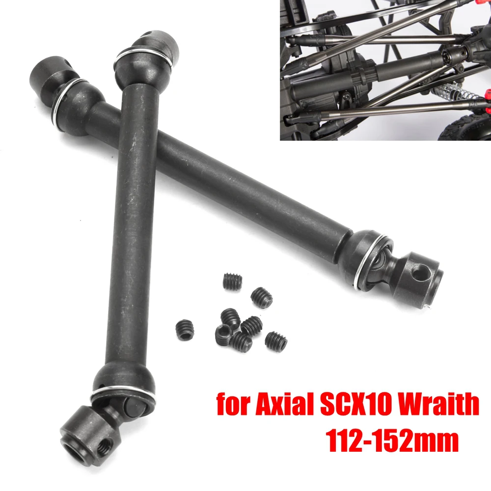 

2Pcs High Quality Heavy Duty Steel Drive Shaft for Axial SCX10 Wraith RC Crawler Trucks