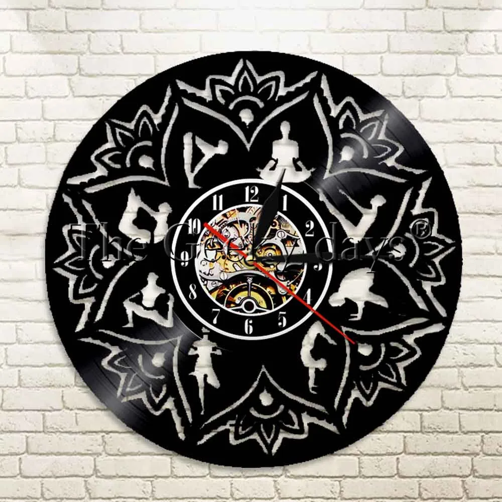1Piece Yoga Mandala Clock Chakra Yoga Meditation Room Decor Surya