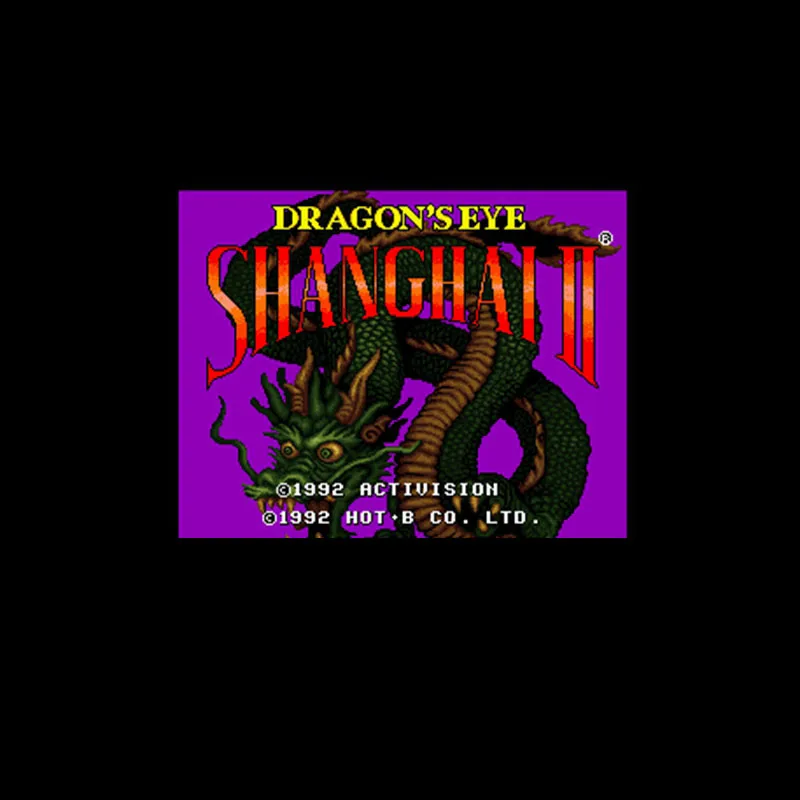 Шанхай II-Глаз Дракона 16 бит большая серая игровая карта для NTSC игрока Прямая