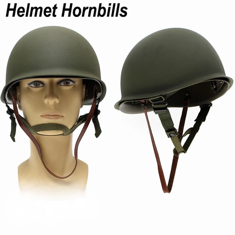 Реплика WW2 M1 армии США военный металлический шлем для охоты страйкбол защитный шлем