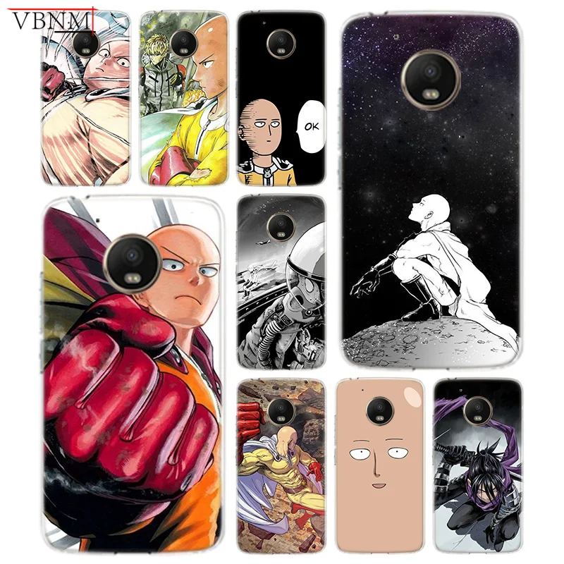 

One-Punch Man Gift Panttern Soft Silicone Case For Motorola G4 Play G5 G5S G6 Plus For MOTO E4 E5 Plus Play Art Customized Cover