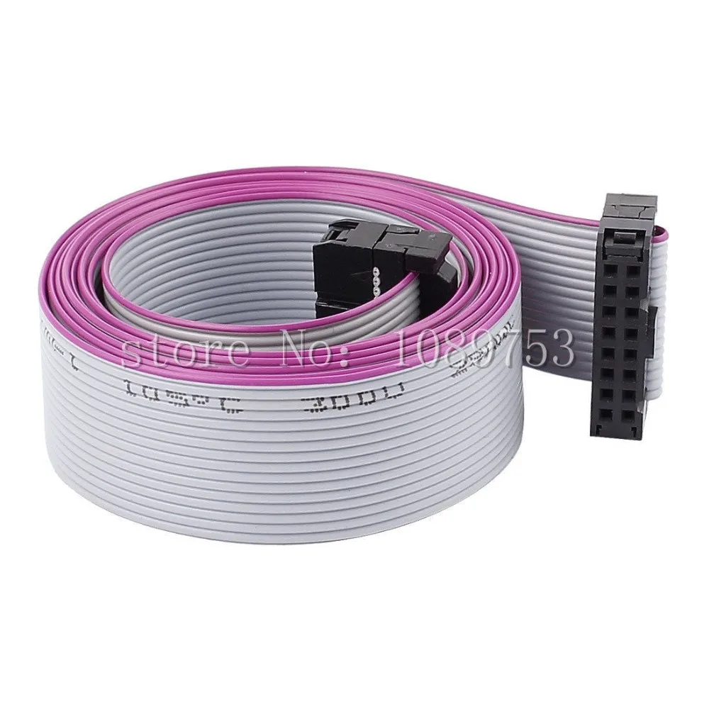 2.54mm Pitch IDC 16-Pin Dual Female Connector Motherboard Flat Ribbon Cable Wire
