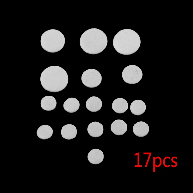 17 шт./компл. кожа кларнет Замена колодки духовой инструмент запасные части