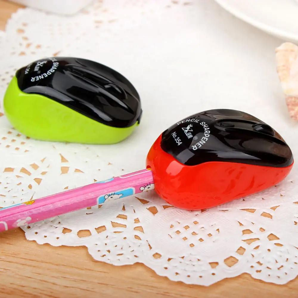 

Hot Creative Cute Kawaii Cartoon Mouse Plastic Pencil Sharpener For Kids Novelty Item School Supplies Drop shipping