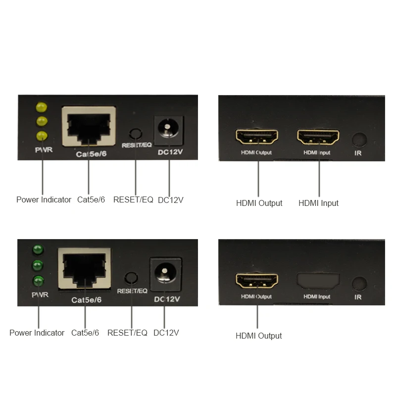 HDMI по Cat5e/6 удлинитель, до 196фт(60 м) с петлей, без потерь и без задержки поддержка 1080P@ 60 Гц 1080i@ 60 Гц