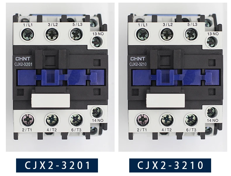 CJX2 1210/CJX2 1201 контактор переменного тока 12А 3 фазы полюсный без напряжения катушки