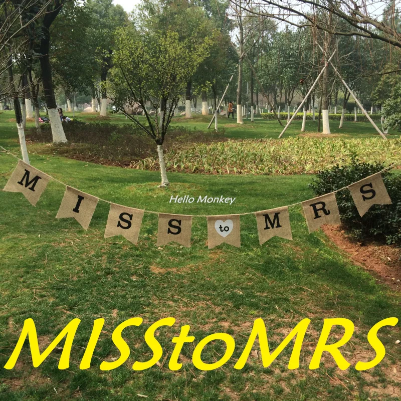 

Miss To Mrs Celebrate Sale White Birthday Party Decorations Flag Bunting Hot Heart Photo Prop New Party Decor Garland