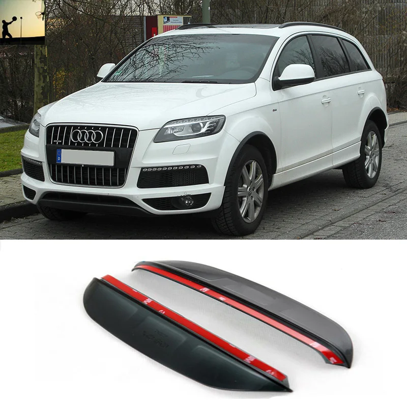 

FOR AUDI Q7 From 2005 to 2015 rearview mirror rain eyebrow Rainproof Flexible Blade Protector Car Styling