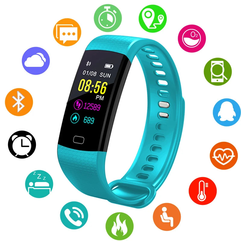 

BANGWEI New Sports Smart Watch Health Monitoring Heart Rate Blood Pressure Sleep Monitoring Pedometer Waterproof Smart Watch+Box