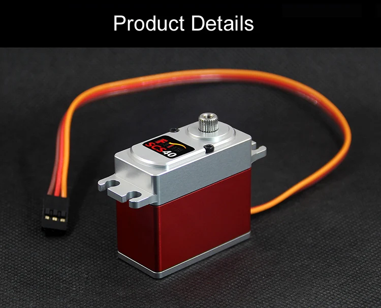 Robot Serial Bus Intelligent Servo, Feetech SCS40 Servo, 40kg cm Torque, All Metal, Coreless, Data Feedback Function (19)
