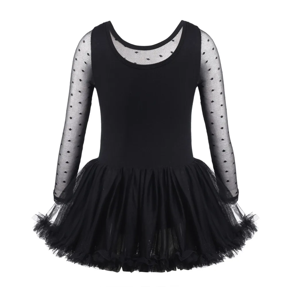 Professional Kids Girls Mesh Ballet Dance Tutu Dress Gymnastics Leotard Skirt Ballerina Costume Modern Lyrical Dancing Dresses