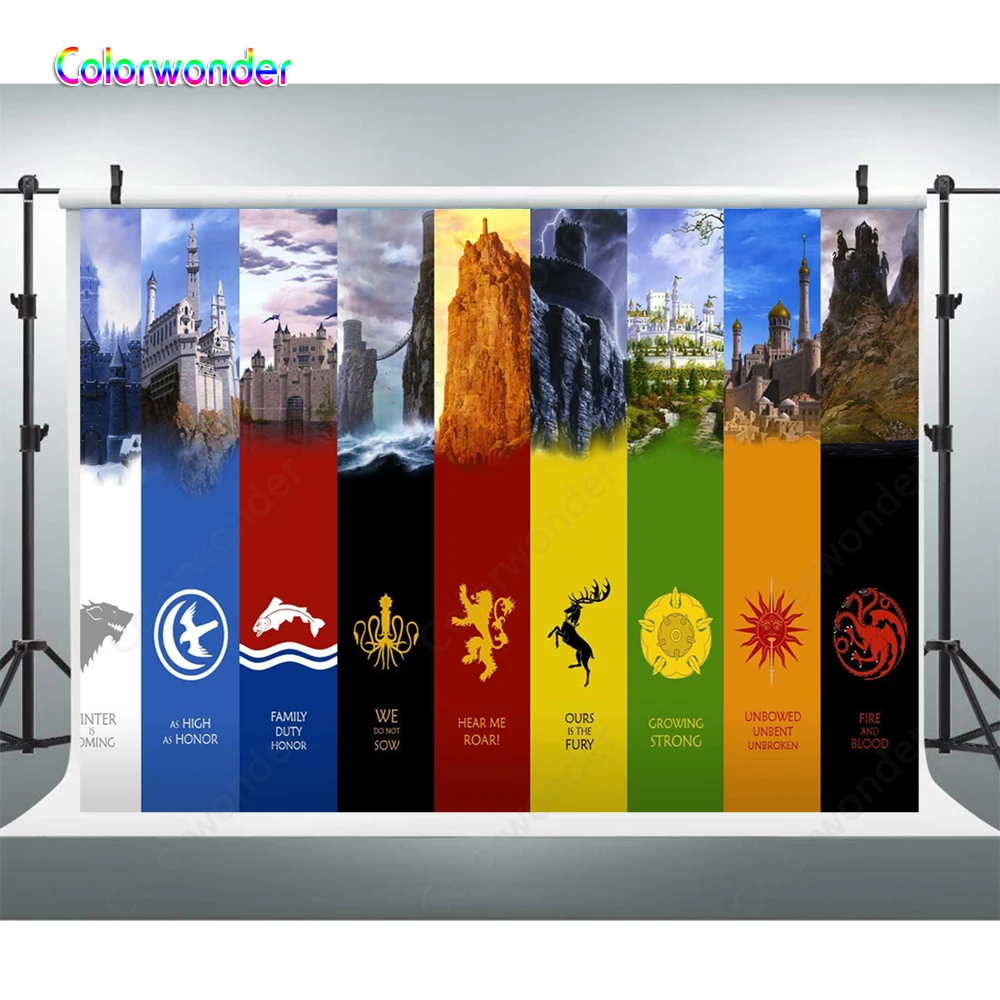 Photocall Thrones Game Theme Party Photo Background A Song Of Ice