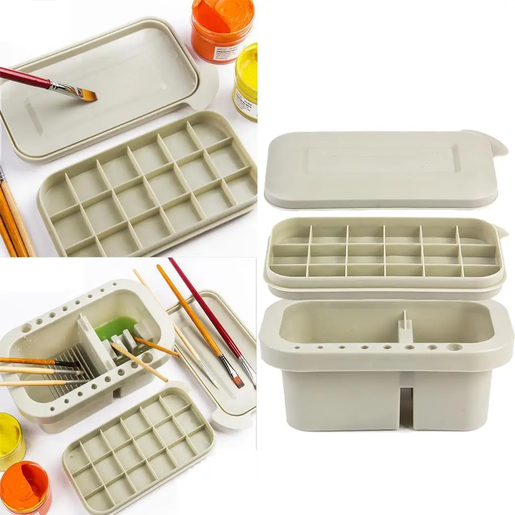 

Multifunction Paint Brush Basin Palette Paint Case Drawing Home, Office, School, etc Drawing, Painting Fashion