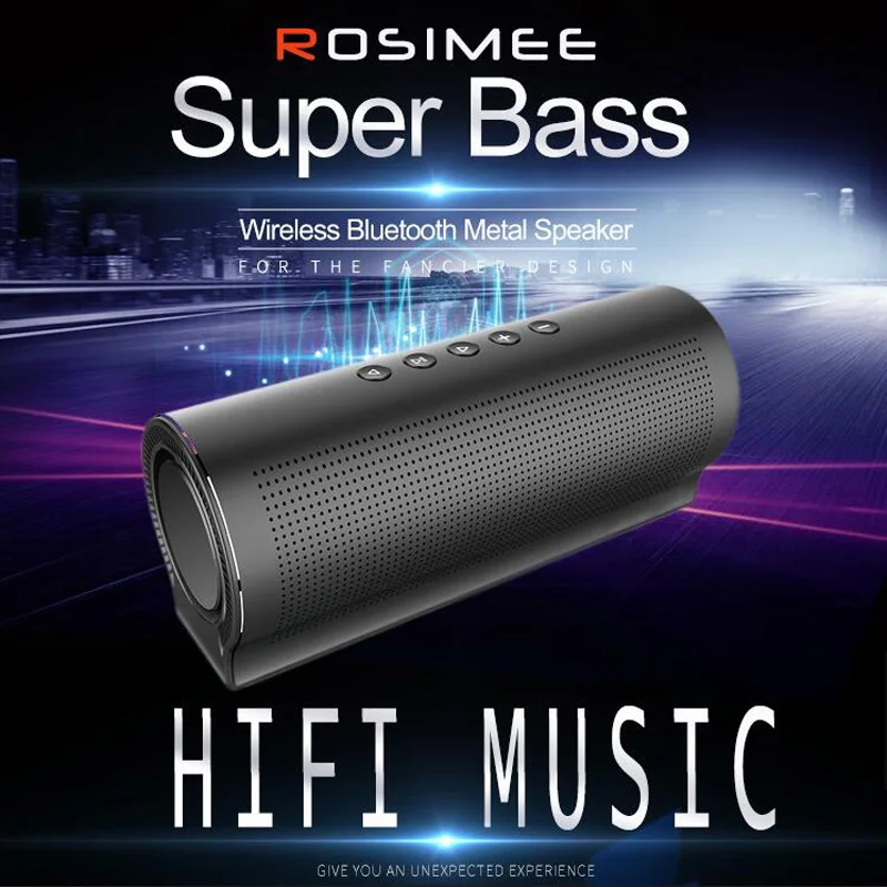 20W HIFI Bass Bluetooth Metal Speaker 5 Pcs Sound Units 3D Stereo