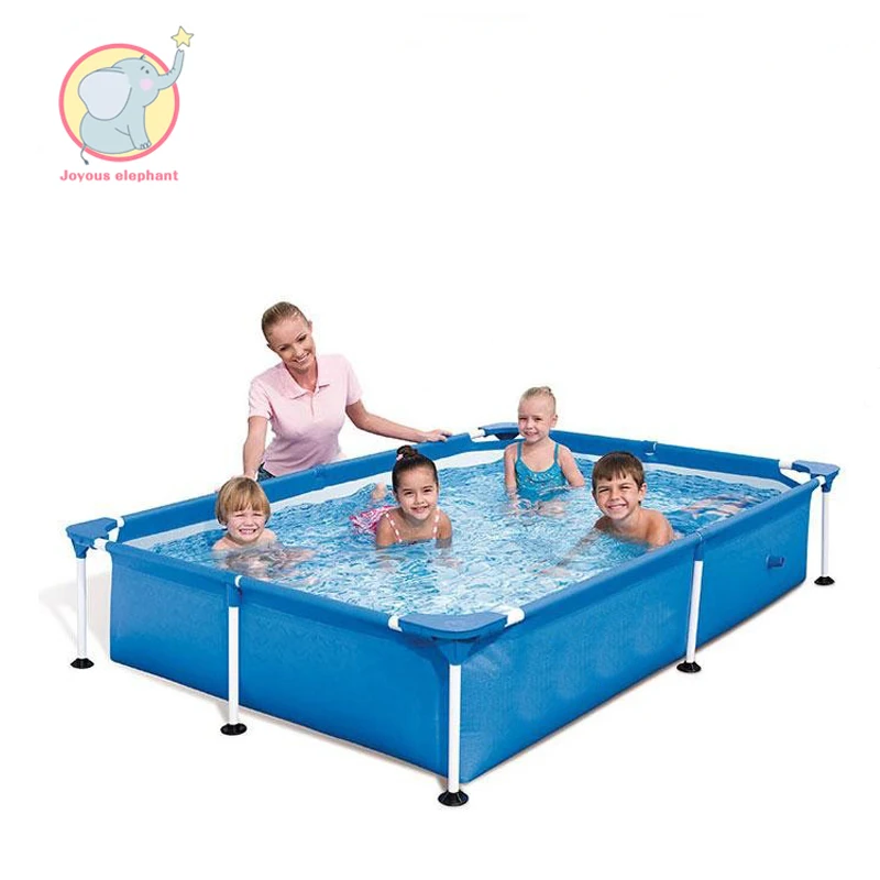 

220cm*150m*60m Summer blue Inflatable rectangular block bracket Swimming Pool for child adult kids Family garden outdoor play