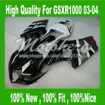 

For K3 SUZUKI GSX-R1000 Black Gray 03-04 GSX R1000 2003 2004 GSXR 1000 GSXR1000 K3 03 04 Full Fairing