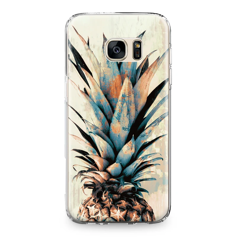 Для Samsung Galaxy S5 S6 S7 Edge S8 S9 S10 Plus S10e Grand Prime Note 4 5 8 9 задняя крышка тропические фрукты