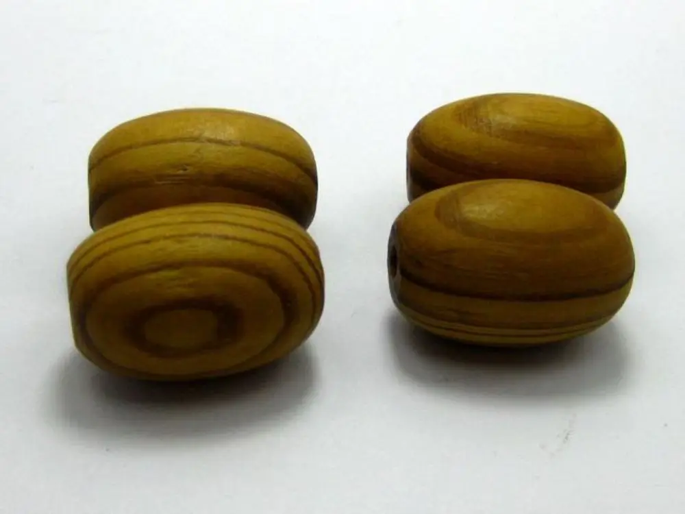 20 Natural Pattern Big Oval Wood Beads~ Wooden Beads 20X28mm