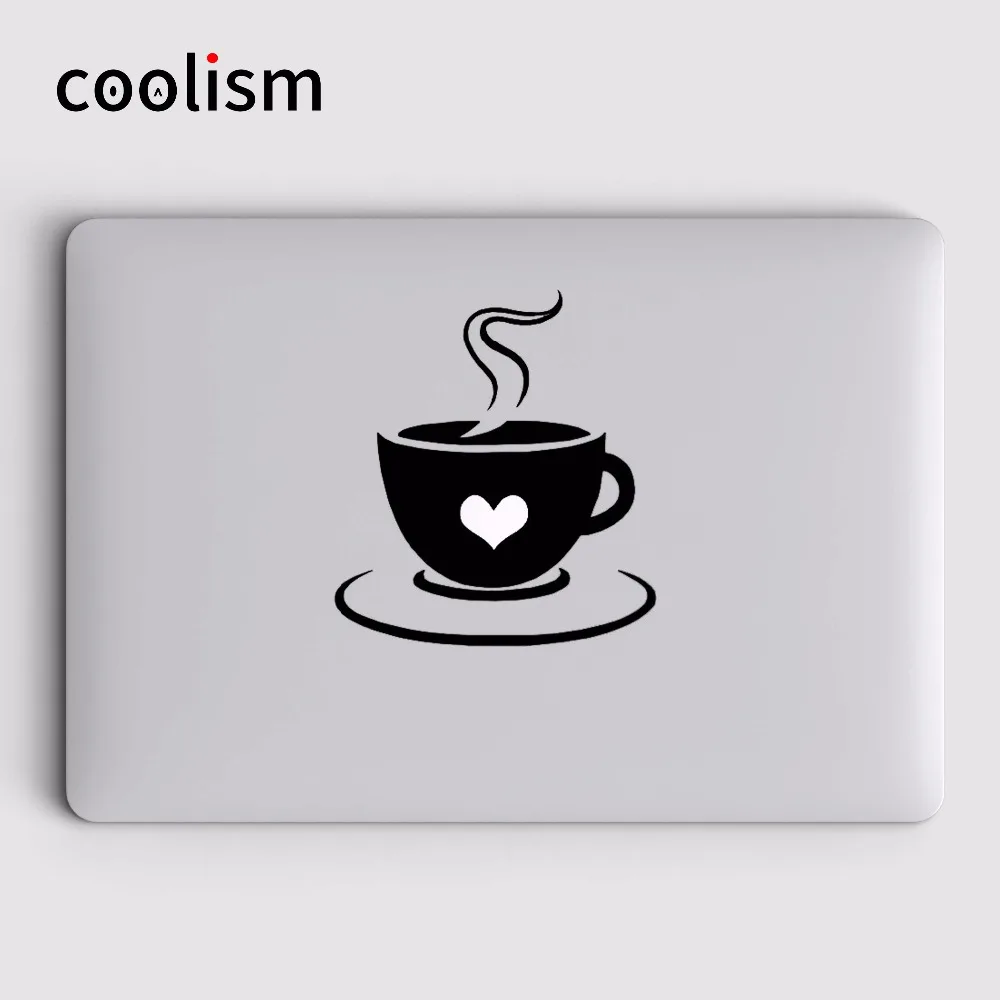 

Sweet Heart Coffee Laptop Sticker for Apple Macbook Pro 13 Decal Air Retina 11 12 15.6 inch HP Mac Mi Book Skin Notebook Decal