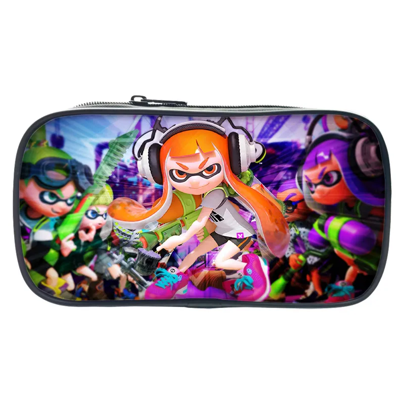 3D чехол для карандашей с принтом из аниме игры Splatoon 2 Женский макияжа дорожные