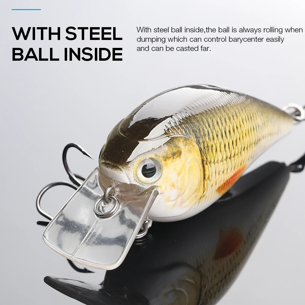 7 см 15 г Высокое качество Swimbait Crankbait жесткая приманка для рыбалки с 3D глазами
