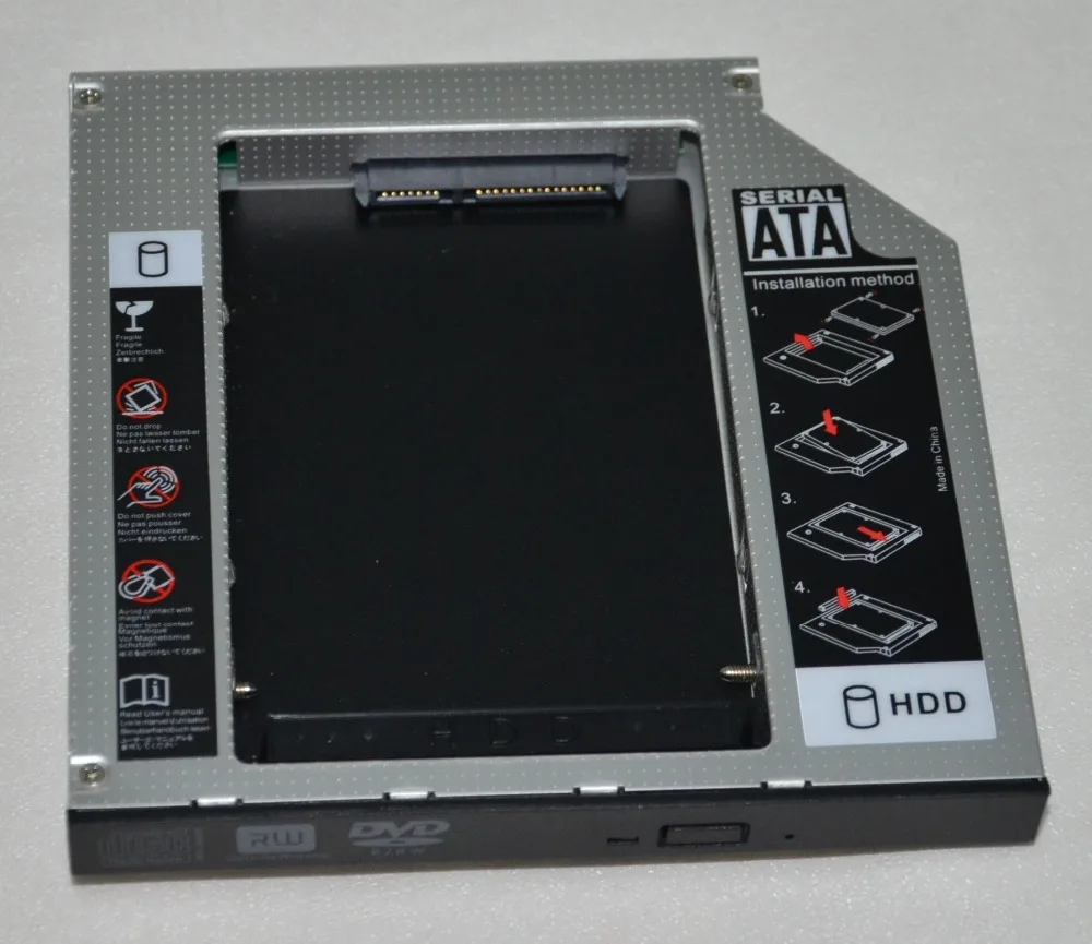 SATA 3 III 2nd HDD SSD карман для жесткого диска адаптер для 12,7 мм Универсальный DVD-ROM DVD