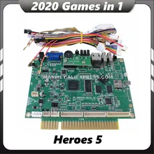 2020 Games In 1 VGA Heroes 5 2020 In 1 Game Board 1280*720P Multigame Jamma PCB Board Arcade Machine Jammaplus Motherboard