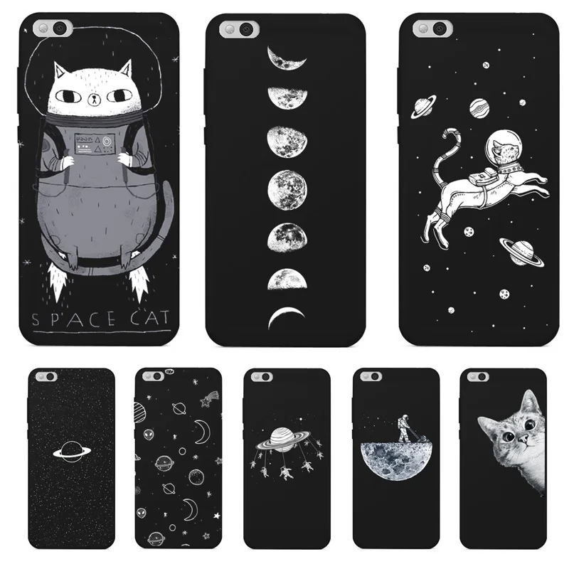 

PENSEN Soft TPU For Xiaomi Mi 5C Case Cover Matte Painting Cases Cute Cat Coque