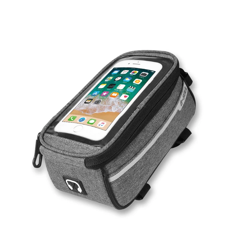 Discount Waterproof Touch Screen Bike Phone Bag 6 Inch Giant Capacity Top Front Tube Frame MTB Bicycle Bike Bags A Case For Phone 1