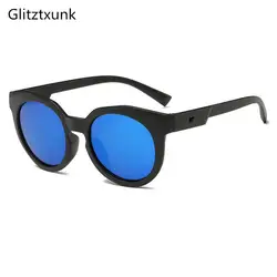 Glitztxunk детские солнцезащитные очки для мальчиков и девочек детские солнцезащитные очки Карамельный цвет матовый Цвет ful Светоотражающие