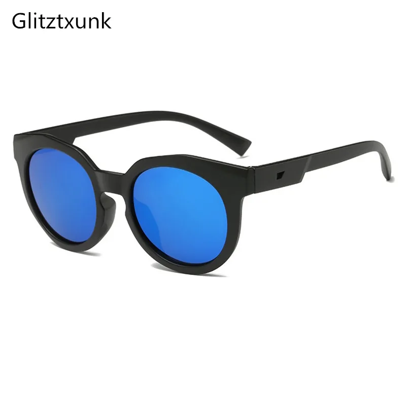 

Glitztxunk Children's Sunglasses Boys Girls Kids Sunglasses Candy Color Matte Colorful Reflective Lenses Babys Sunglasses UV400
