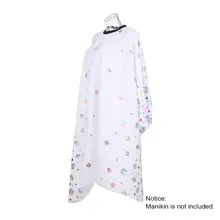 Длинные парикмахерские фартук Парикмахерская накидка для стрижки волос белая ткань для волос цветок для укладки волос накидка для стрижки волос Водонепроницаемая тканевая накидка