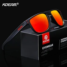 KDEAM Star Creation TR90 Sunglasses Men Straight Titanium Frame Eyeglass Polarized Sun Glasses For All Occasions