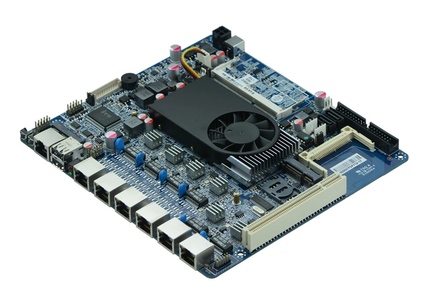 Factory sale D525 motherboard 6 Gigabit ports ROS wayos firewall motherboard D52SL 3G