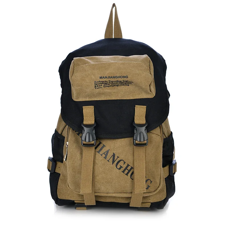 

Fashion Large Capacity Men backpacks Canvas Computer Backpack Men Functional Versatile Bags Multifunctional Travel Bag