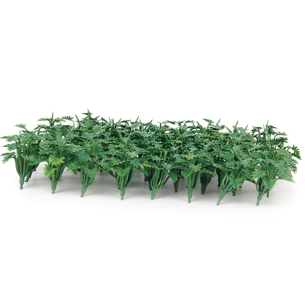50pcs Plastic Railway Landscape Model Ground Cover Grass with Crushed Leaves