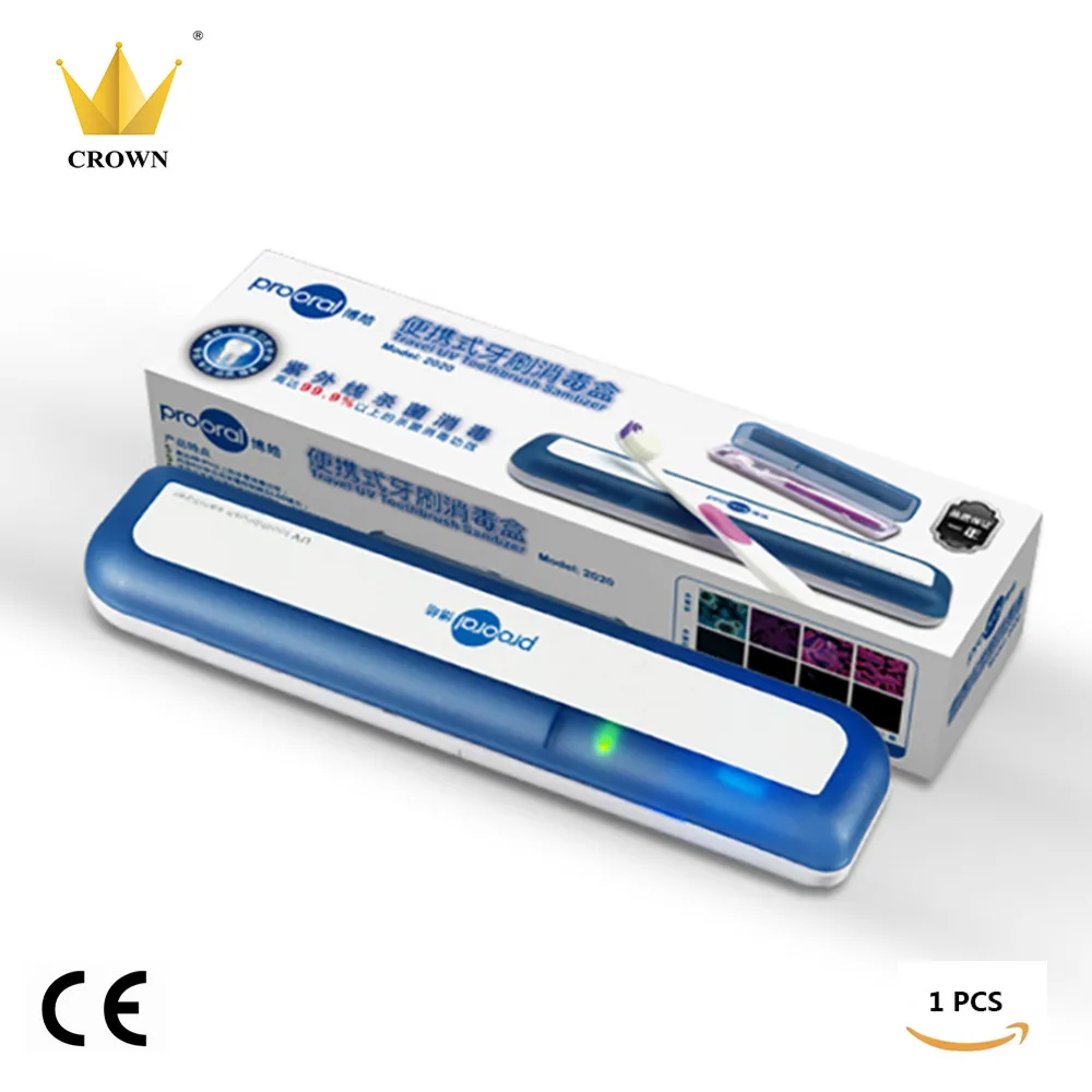 

1PCS/lot Battery Powered UV Sanitizer Toothbrush Cleaner Toothpaste Holder Sterilizer Device