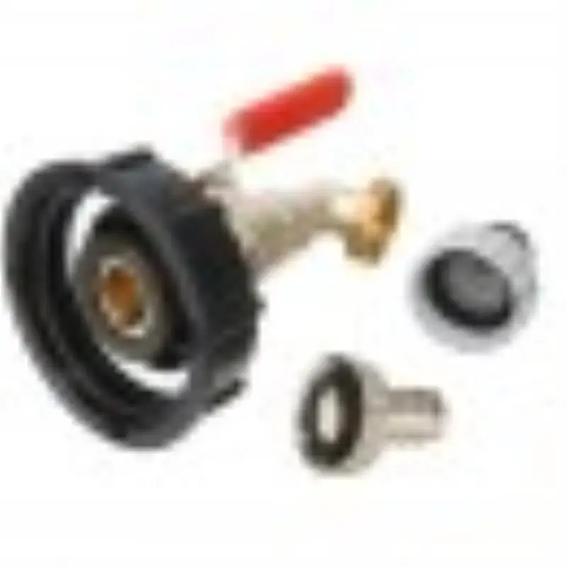 IBC Tank Cap Adapter With Brass Tap and 1/2" Snap On Connector Water Nozzle Butt Hose Pipe For Garden Irrigation Supplies