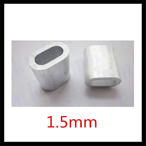 

1000PCS 1.5mm aluminum oval ferrule sleeves